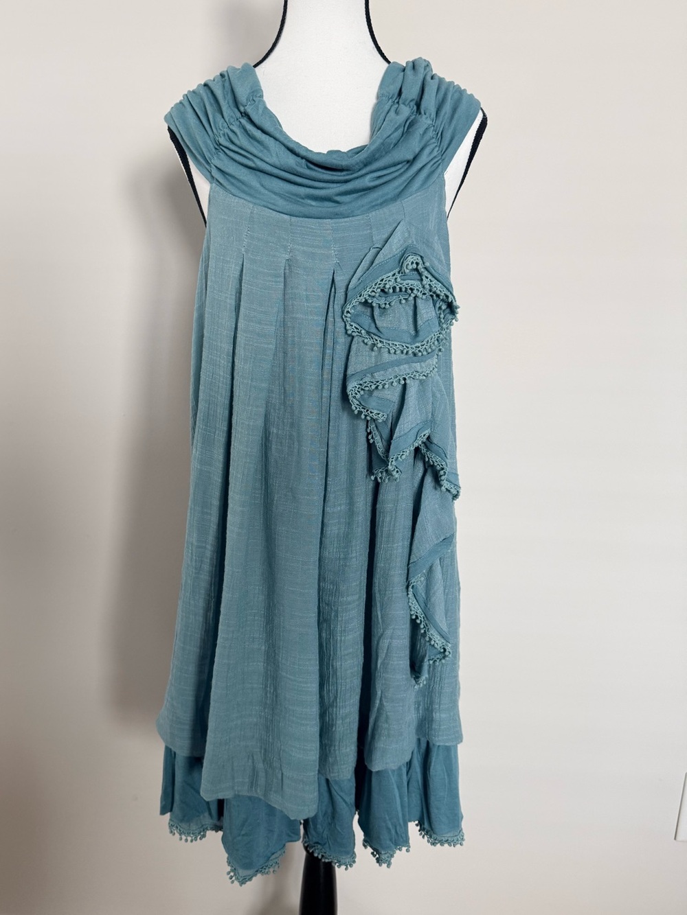 By Stella Off the shoulder Layered Cotton Dress